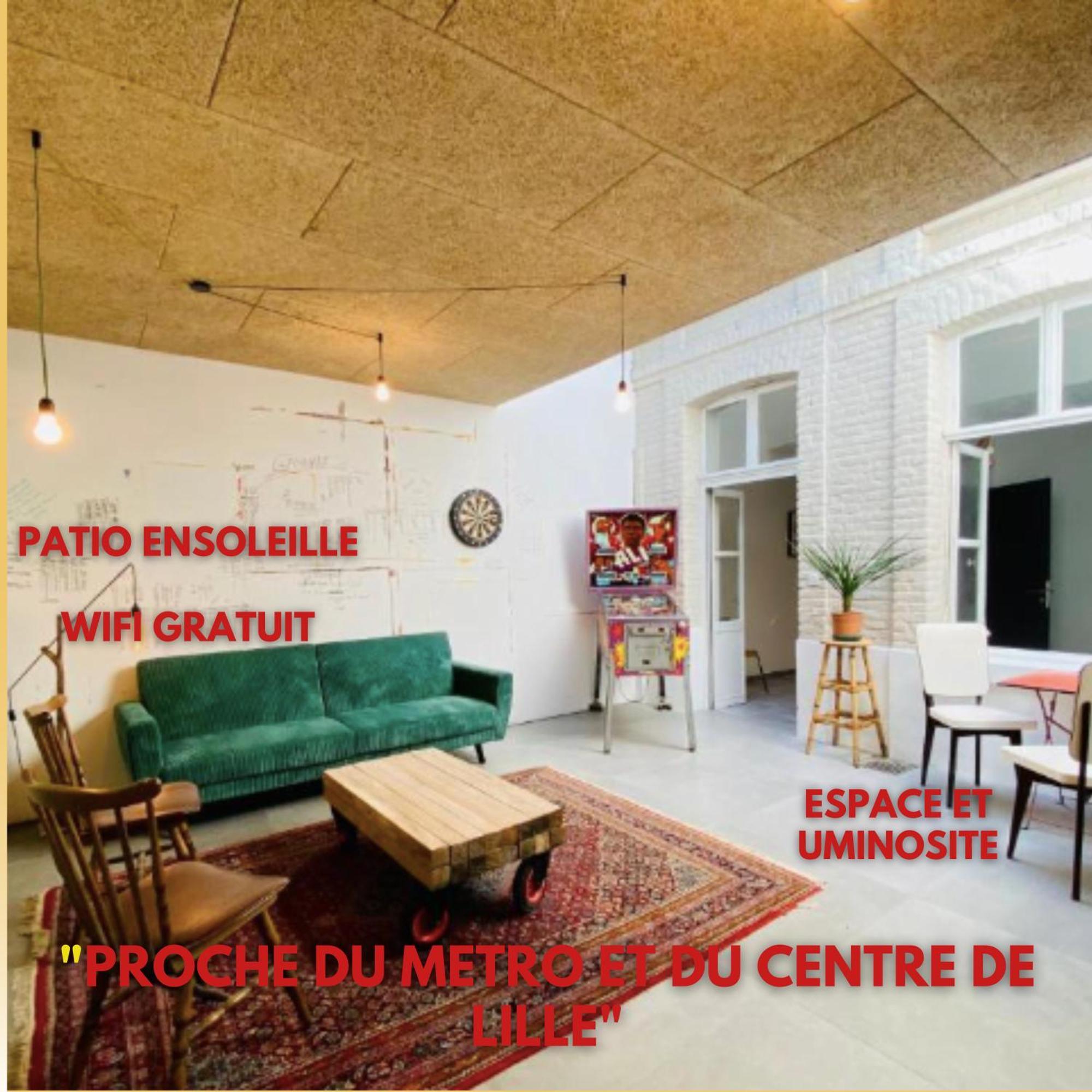 Oasis Urbaine - Spacieux Et Calme Avec Patio Lille Exterior photo